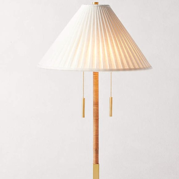 CB2 Pogo Brass and Cane Lamps - Picture 1 of 1